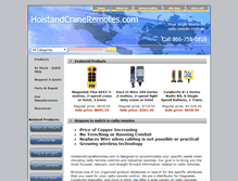 Tablet Screenshot of hoistandcraneremotes.com